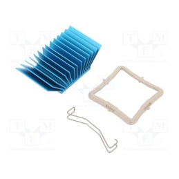 1 pcs x Advanced Thermal Solutions - ATS-50350P-C1-R0 - Heatsink: extruded, grilled, BGA, blue, L: 35mm, W: 35mm, H: 17.5mm