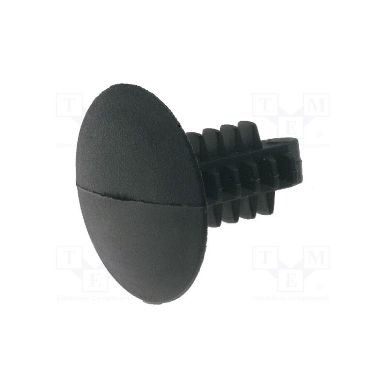 100 pcs x ESSENTRA - RBF-4.8-11.1-12 - Rivet, polyamide, Panel cutout diam: 4.76mm, black, UL94V-2