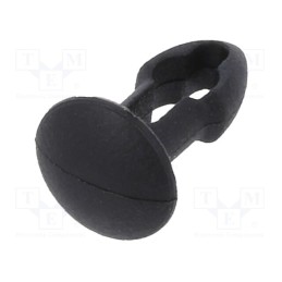 100 pcs x KEYSTONE - 3303 - Rivet, polyamide, Rivet diam: 3.2mm, L.rivet: 4.8mm, black, UL94V-2