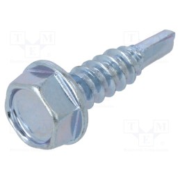 100 pcs x BOSSARD - 1394665 - Screw, for metal, with flange, 4.2x16, Head: hexagonal, 7mm, zinc