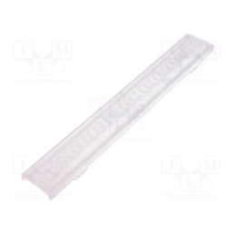 1 pcs x LEDIL - F15523_LINNEA-90 - LED lens, rectangular, transparent, H: 9.5mm, Body dim: 40x285mm
