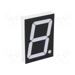 1 pcs x OPTO Plus LED - OPD-S23010UPG-BW - Display: LED, 7-segment, 56mm, 2.3', No.char: 1, green, 280mcd, anode
