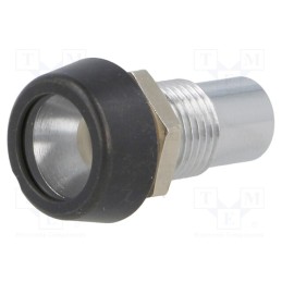 1 pcs x SIGNAL-CONSTRUCT - SMP3 089 - LED holder, 5mm, metal, convex, IP67
