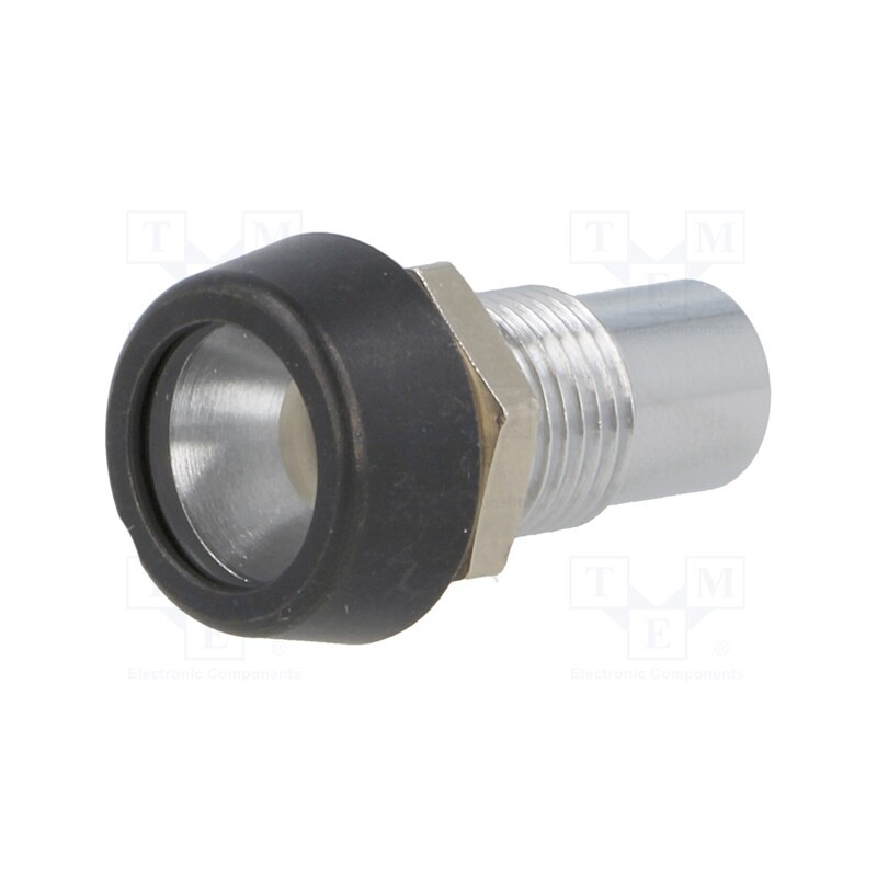 1 pcs x SIGNAL-CONSTRUCT - SMP3 089 - LED holder, 5mm, metal, convex, IP67