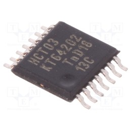3 pcs x NEXPERIA - 74HCT03PW,112 - IC: digital, NAND, Ch: 4, IN: 2, CMOS,TTL, SMD, TSSOP14, 4.5÷5.5VDC