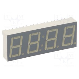 1 pcs x KINGBRIGHT ELECTRONIC - CA56-11GWA - Display: LED, 7-segment, 14mm, 0.56', No.char: 4, green, 3÷10.5mcd