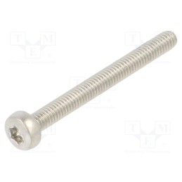 100 pcs x BOSSARD - 3271696 - Screw, M2.5x25, 0.45, Head: button, Torx®, TX08, ISO 14583
