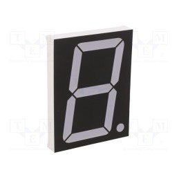 1 pcs x OPTOSUPPLY - OSL13007-IR - Display: LED, 7-segment, 75.6mm, 3', No.char: 1, red, 26mcd, anode