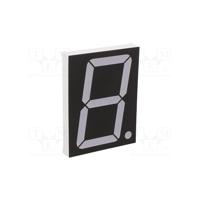 1 pcs x OPTOSUPPLY - OSL13007-IR - Display: LED, 7-segment, 75.6mm, 3', No.char: 1, red, 26mcd, anode