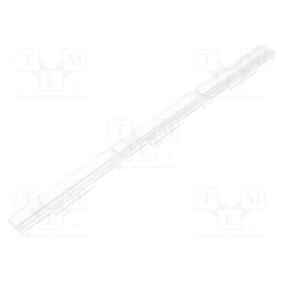1 pcs x LEDIL - F14344_FLORENCE-1R-ZT25 - LED lens, rectangular, plexiglass PMMA, transparent, H: 7.17mm