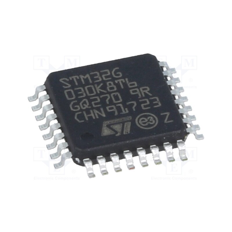 1 pcs x STMicroelectronics - STM32G030K8T6 - IC: ARM microcontroller, 64MHz, LQFP32, 2÷3.6VDC, -40÷85°C