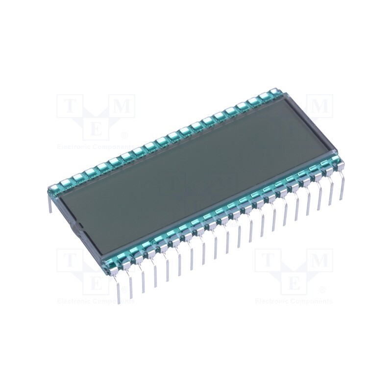 1 pcs x DISPLAY ELEKTRONIK - DE 127-TU-30/7,5 - Display: LCD, 7-segment, STN Positive, No.of dig: 4, Char: 8.9mm