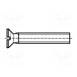 100 pcs x BOSSARD - 1403346 - Screw, M6x16, 1, Head: countersunk, slotted, 1,6mm, polyamide, white