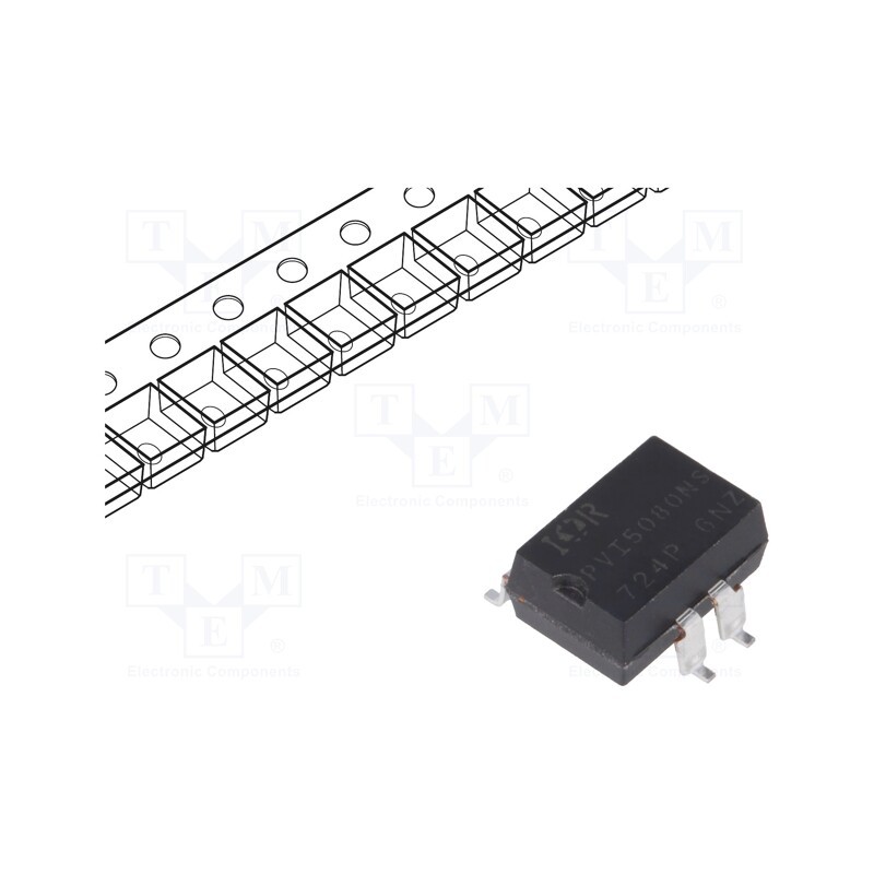 1 pcs x INFINEON TECHNOLOGIES - PVI5013RSPBF - Optocoupler, SMD, Ch: 2, OUT: photodiode, 3.75kV, Gull wing 8