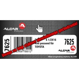 STEEL WHEELS ALCAR 15 4x100 ET50 54 1 OPEL AGILA