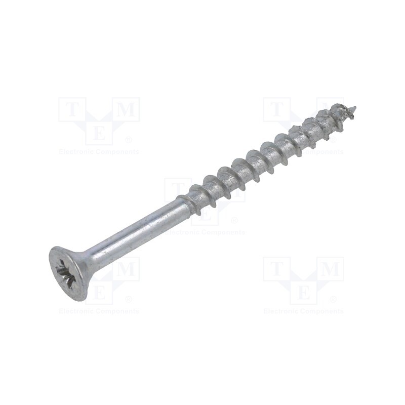 100 pcs x BOSSARD - 1347616 - Screw, for wood, 5x60, Head: countersunk, Pozidriv, PZ2, zinc, SPAX®