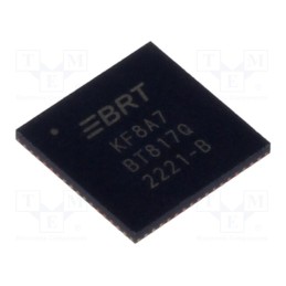 1 pcs x BRIDGETEK - BT817Q-T - IC: multimedia controller, 3.3VDC, SMD, VQFN64