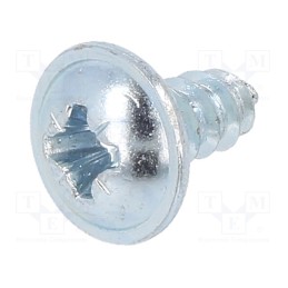 100 pcs x BOSSARD - 2099942 - Screw, with flange, 4.2x9.5, Head: button, Pozidriv, PZ2, steel