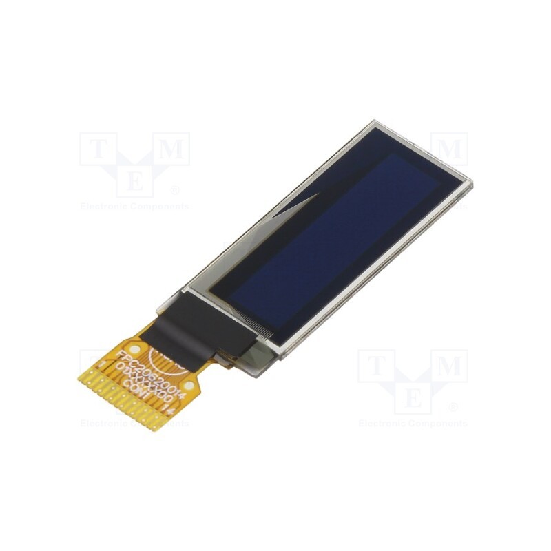 1 pcs x RAYSTAR OPTRONICS - REX012832FYPP3N00001 - Display: OLED, graphical, 0.91', 128x32, Dim: 30x11.5x1.26mm