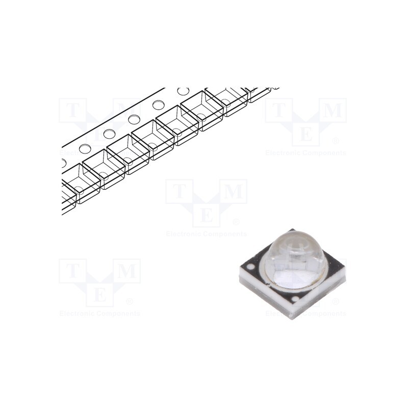 1 pcs x ProLight Opto - PB2D-3JLA-GS - Power LED, UV, 35°, 700mA, λd: 365÷370nm, Pmax: 3W, 3.5x3.5x3.05mm