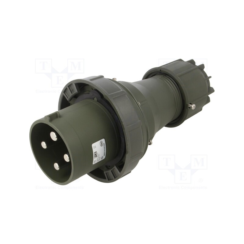 1 pcs x PCE - 044-6.U - Connector: AC supply 3-phase, plug, male, 125A, 400VAC, IEC 60309