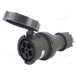 1 pcs x PCE - 245-6.U - Connector: AC supply 3-phase, socket, female, 125A, 400VAC, IP67