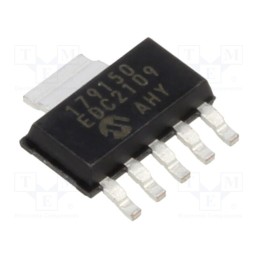 1 pcs x MICROCHIP TECHNOLOGY - MCP1791T-5002E/DC - IC: voltage regulator, LDO,linear,fixed, 5V, 0.07A, SOT223-5, SMD