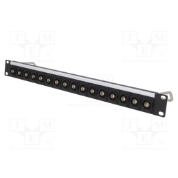 1 pcs x CLIFF - CP30170 - Coupler, patch panel, BNC socket,both sides, RACK, 75Ω, screw