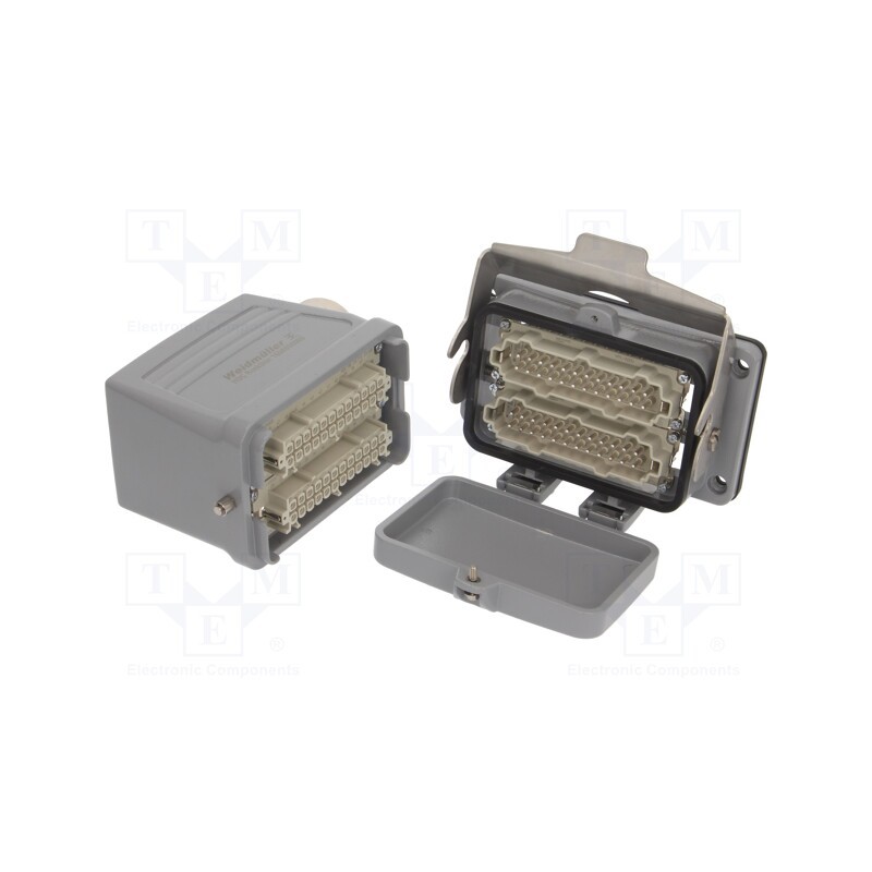 1 pcs x WEIDMu00dcLLER - 1712550000 HDC-KIT-HE 48.150 - Connector: HDC, male + female, plug + socket,complete set, HE