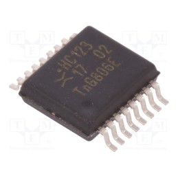 3 pcs x NEXPERIA - 74HC123DB,112 - IC: digital, monostable,multivibrator, Ch: 2, CMOS, 2÷6VDC, SMD