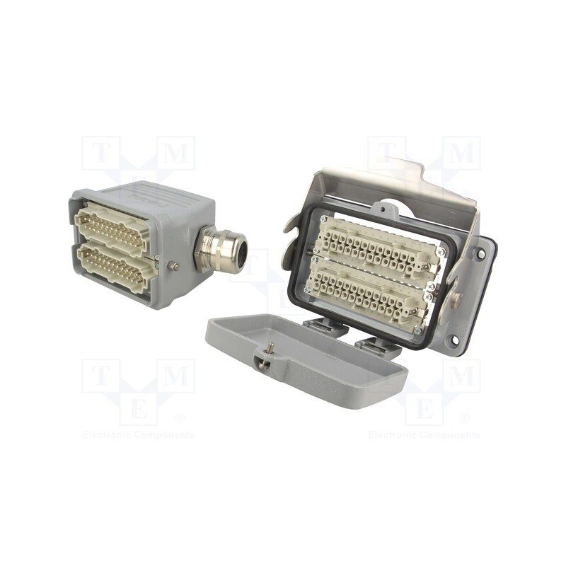 1 pcs x WEIDMu00dcLLER - 1802360000 HDC-KIT-HE 48.150 M - Connector: HDC, male + female, plug + socket,complete set, HE