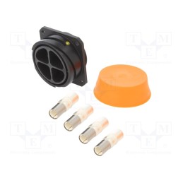 1 pcs x BULGIN - PXP9012/04/S - Connector: circular, socket, female, PIN: 4, Buccaneer 9000, IP68