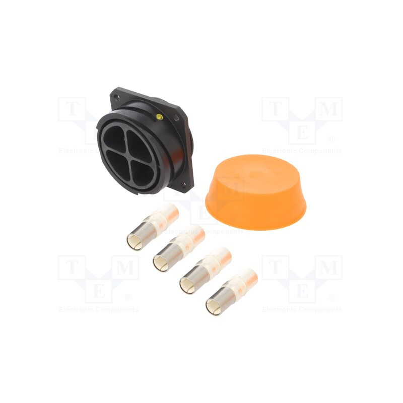 1 pcs x BULGIN - PXP9012/04/S - Connector: circular, socket, female, PIN: 4, Buccaneer 9000, IP68
