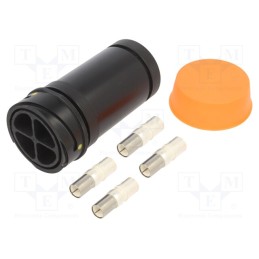 1 pcs x BULGIN - PXP9011/04/S/1 - Connector: circular, plug, female, PIN: 4, Buccaneer 9000, IP68