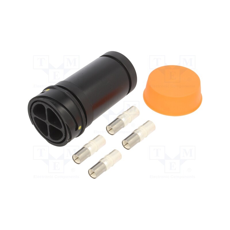 1 pcs x BULGIN - PXP9011/04/S/1 - Connector: circular, plug, female, PIN: 4, Buccaneer 9000, IP68
