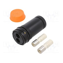 1 pcs x BULGIN - PXP9011/02/S/1 - Connector: circular, plug, female, PIN: 2, Buccaneer 9000, IP68