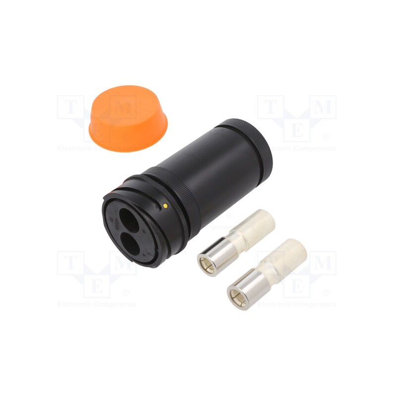 1 pcs x BULGIN - PXP9011/02/S/1 - Connector: circular, plug, female, PIN: 2, Buccaneer 9000, IP68