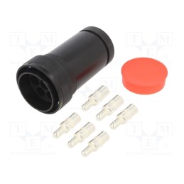 1 pcs x BULGIN - PXP9010/06/P/1 - Connector: circular, plug, male, PIN: 6, internal bayonet,bayonet