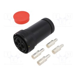 1 pcs x BULGIN - PXP9010/04/P/1 - Connector: circular, plug, male, PIN: 4, internal bayonet,bayonet