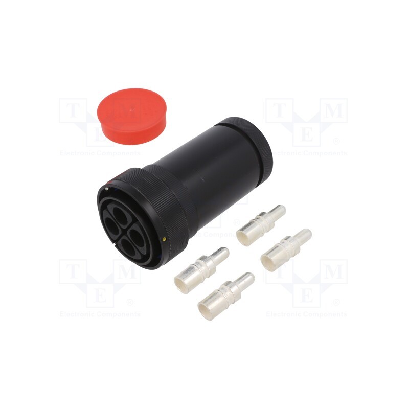 1 pcs x BULGIN - PXP9010/04/P/1 - Connector: circular, plug, male, PIN: 4, internal bayonet,bayonet