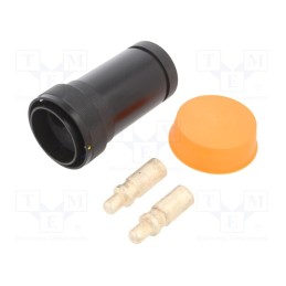 1 pcs x BULGIN - PXP9010/02/P/1 - Connector: circular, plug, male, PIN: 2, internal bayonet,bayonet