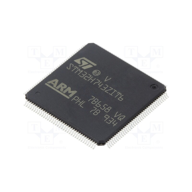 1 pcs x STMicroelectronics - STM32H743ZIT6 - IC: ARM microcontroller, 400MHz, LQFP144, 1.62÷3.6VDC, -40÷85°C