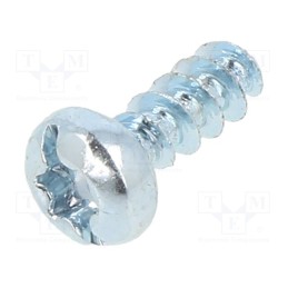 100 pcs x BOSSARD - 3148579 - Screw, for plastic, 3x8, Head: cheese head, slotted,Torx®, zinc