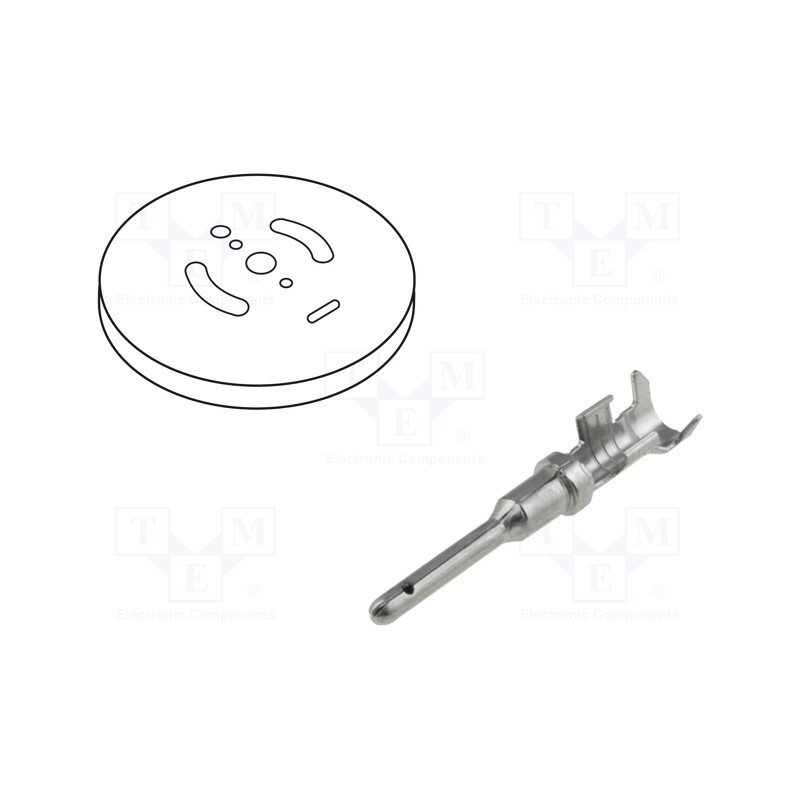 1 rol x DEUTSCH - 1060-16-0122 - Contact, male, 16, nickel plated, 0.75÷2mm2, reel, crimped
