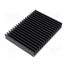 1 pcs x FISCHER ELEKTRONIK - SK81/75/SA - Heatsink: extruded, grilled, black, L: 75mm, W: 100mm, H: 15mm