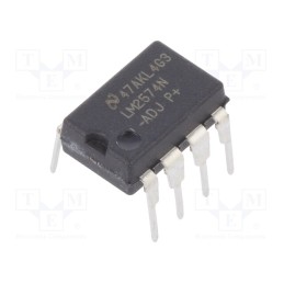 1 pcs x TEXAS INSTRUMENTS - LM2574N-ADJ/NOPB - IC: PMIC, DC/DC converter, Uin: 4÷40VDC, Uout: 1.23÷37VDC, 0.5A