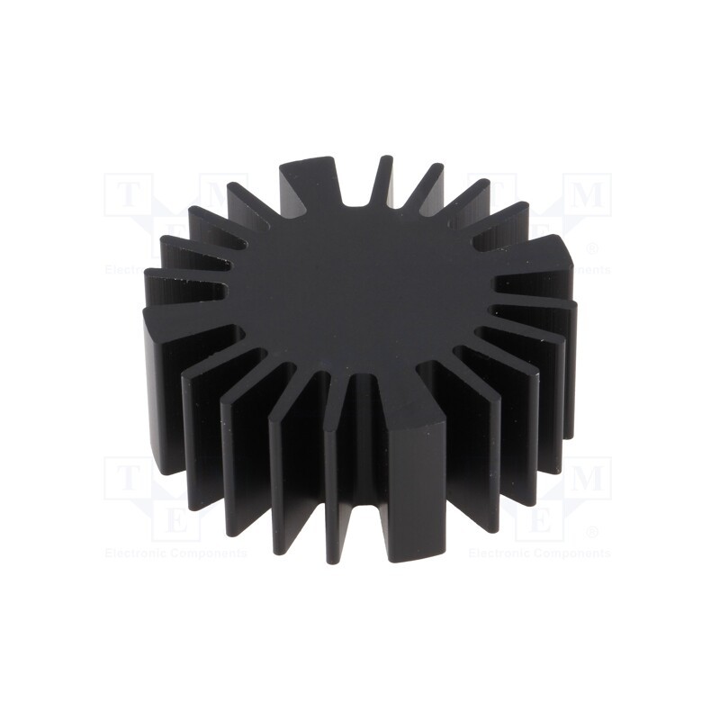 1 pcs x FISCHER ELEKTRONIK - SK57720SA - Heatsink, LED, Ø: 50mm, H: 20mm, black