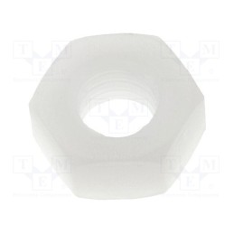 100 pcs x FIX&FASTEN - FIX-M4 - Nut, hexagonal, M4, polyamide, H: 3.3mm, 7mm