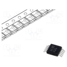 1 pcs x TEXAS INSTRUMENTS - LM4811MM/NOPB - IC: audio amplifier, Pout: 105mW, 2÷5.5VDC, Ch: 2, Amp.class: AB