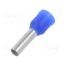 1000 pcs x BM GROUP - BM91506 - Tip: bootlace ferrule, insulated, copper, 2.5mm2, 8mm, tinned, blue